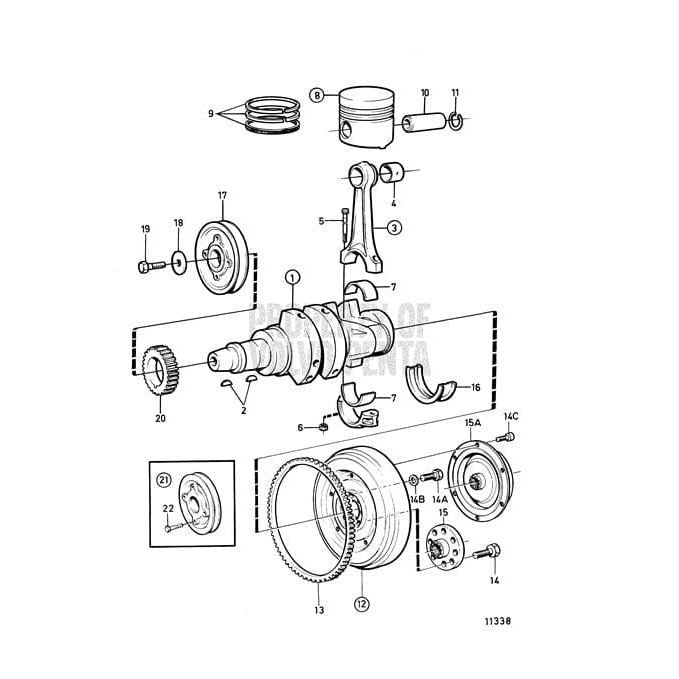 Volvo Penta Qualifies for Free Shipping Volvo Penta Diesel Piston Ring #876114