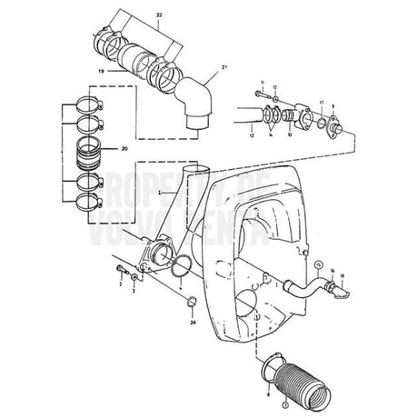 Volvo Penta Qualifies for Free Shipping Volvo Penta Ehaust Pipe #3850214