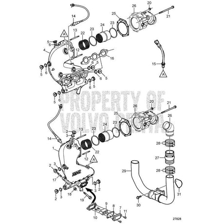 Volvo Penta Qualifies for Free Shipping Volvo Penta Exhaust Gasket #22029563