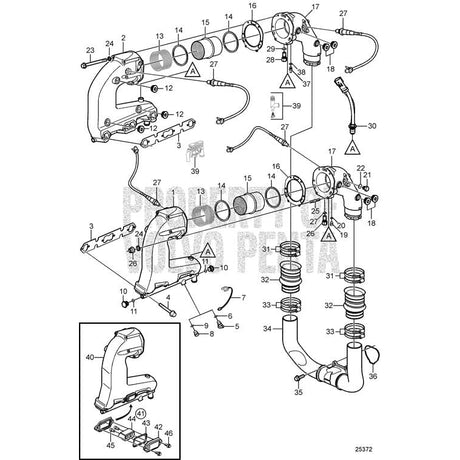 Volvo Penta Qualifies for Free Shipping Volvo Penta Exhaust Manifold #21356425