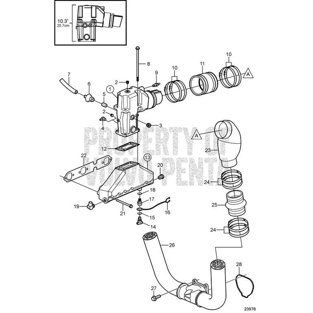 Volvo Penta Qualifies for Free Shipping Volvo Penta Exhaust Manifold #3889964