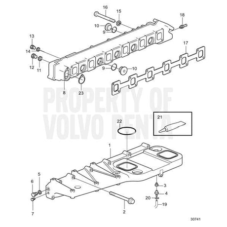 Volvo Penta Not Qualified for Free Shipping Volvo Penta Exhaust Manifold  Pipe #3838864