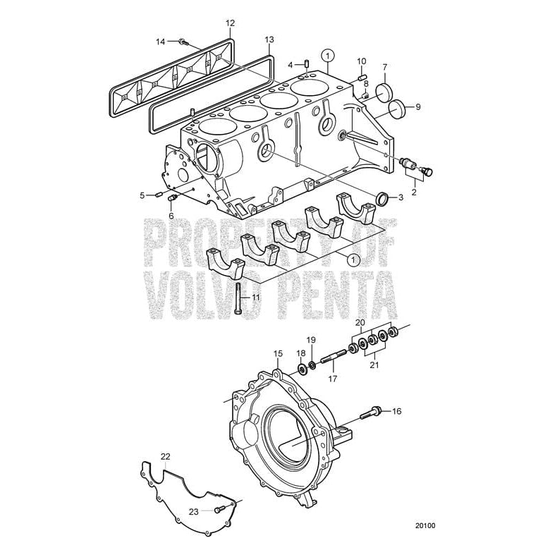 Volvo Penta Qualifies for Free Shipping Volvo Penta Flywheel Housing #3807905