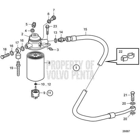 Volvo Penta Qualifies for Free Shipping Volvo Penta Fuel Filter #22996879