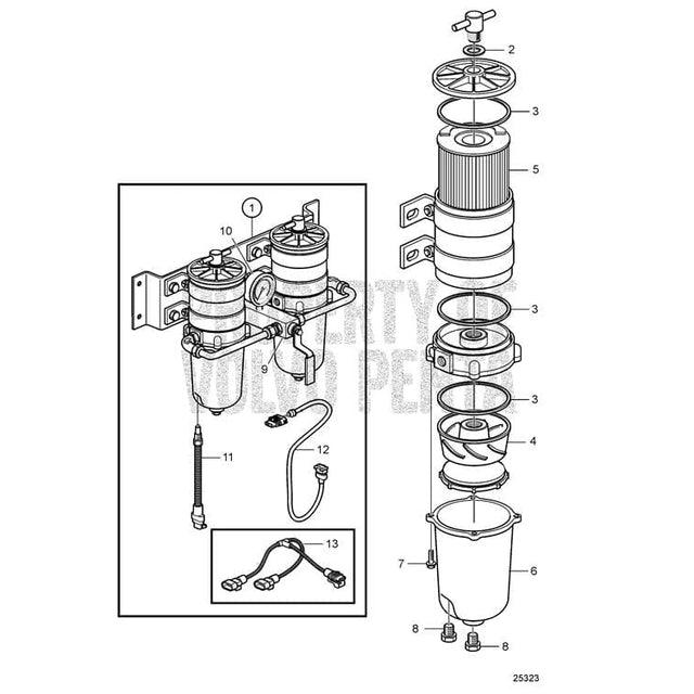 Volvo Penta Qualifies for Free Shipping Volvo Penta Fuel Water Separator Plug #952075