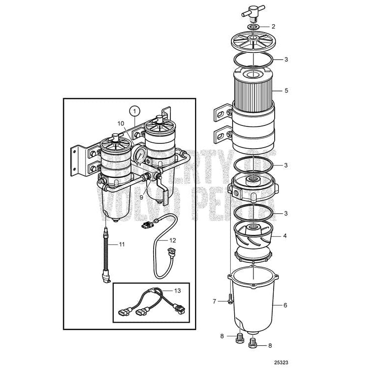 Volvo Penta Qualifies for Free Shipping Volvo Penta Fuel Water Separator Plug #952075