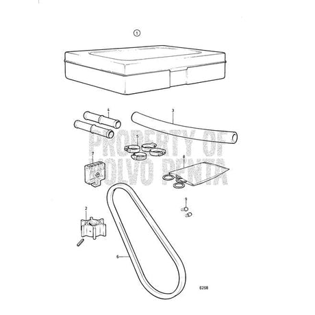 Volvo Penta Not Qualified for Free Shipping Volvo Penta Gasket #15521