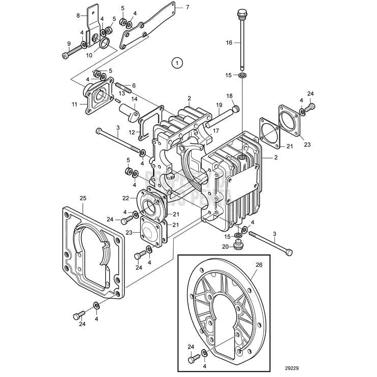Volvo Penta Not Qualified for Free Shipping Volvo Penta Gasket #957179