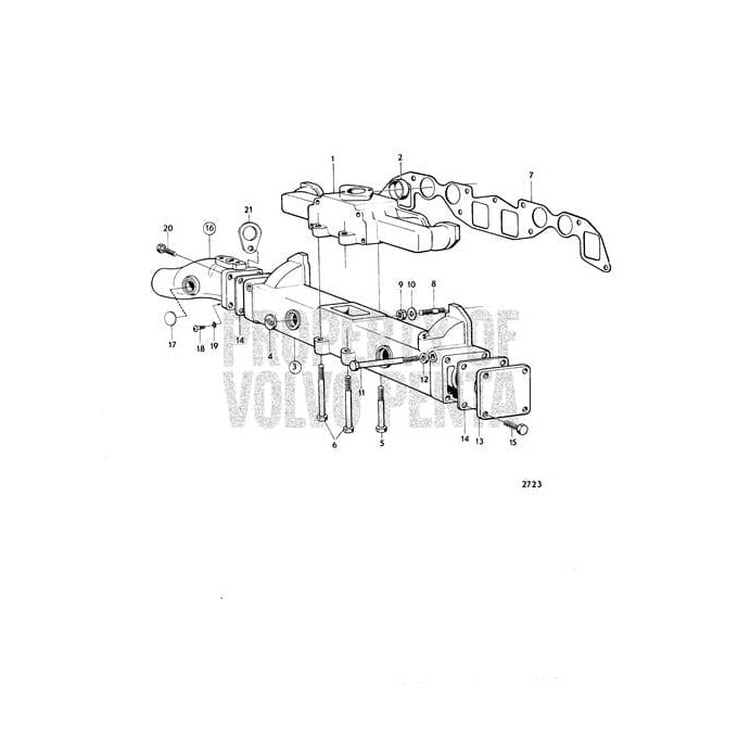 Volvo Penta Qualifies for Free Shipping Volvo Penta Gasket Manifold #1378911