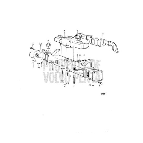 Volvo Penta Qualifies for Free Shipping Volvo Penta Gasket Manifold #1378911