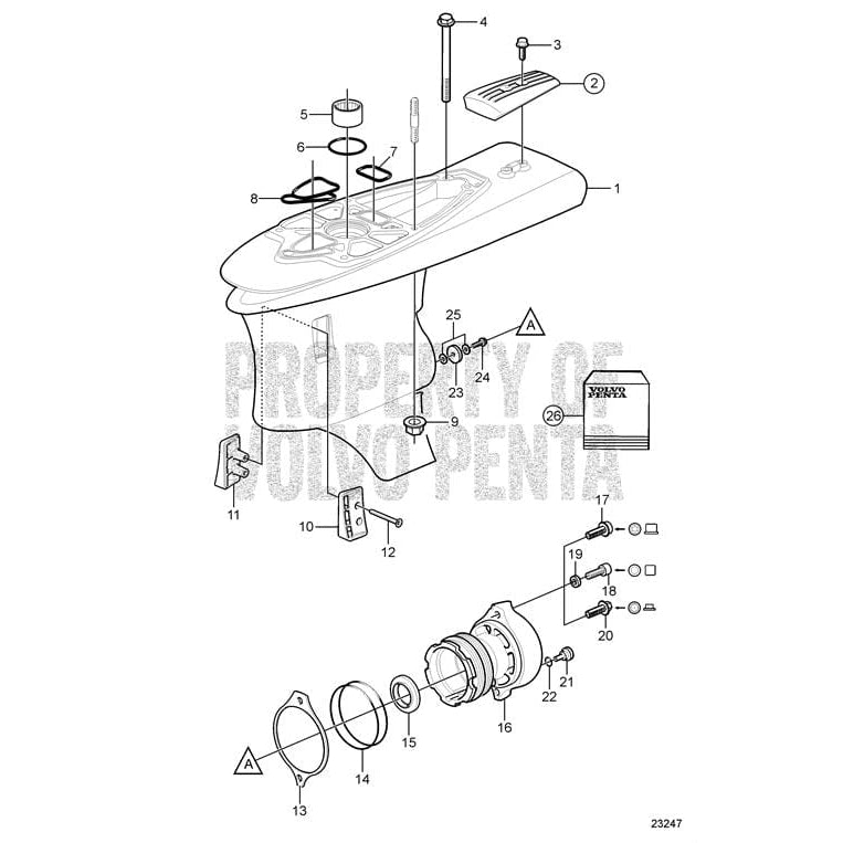Volvo Penta Oversized - Not Qualified for Free Shipping Volvo Penta Gear Housing #21119783