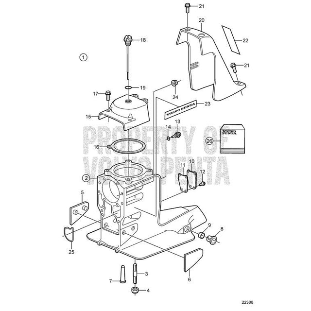 Volvo Penta Not Qualified for Free Shipping Volvo Penta Gear Housing #3855775