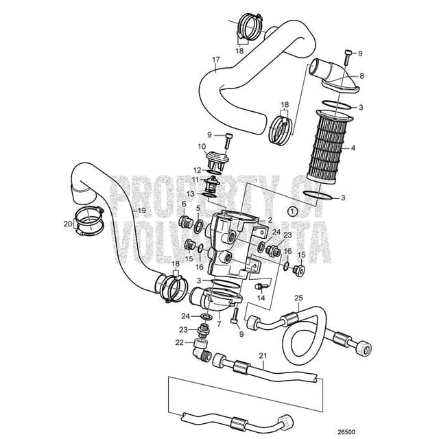 Volvo Penta Qualifies for Free Shipping Volvo Penta Hose #23001231