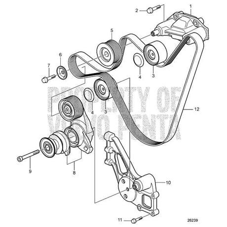 Volvo Penta Qualifies for Free Shipping Volvo Penta Idler Pulley #21676635