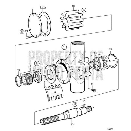 Volvo Penta Qualifies for Free Shipping Volvo Penta Impeller Kit #21951364