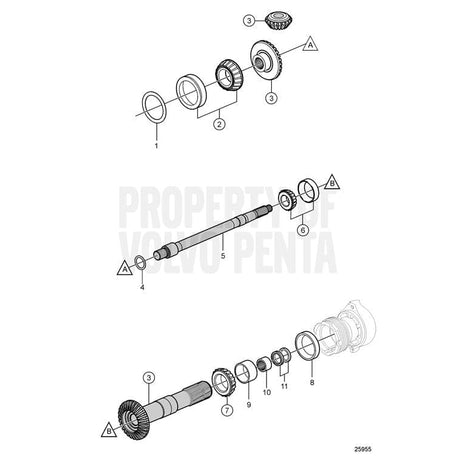 Volvo Penta Qualifies for Free Shipping Volvo Penta Inner Propeller Shaft #3883654