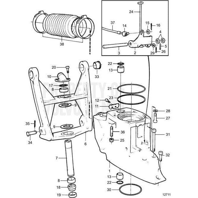 Volvo Penta Qualifies for Free Shipping Volvo Penta Intermediate Housing #3857057