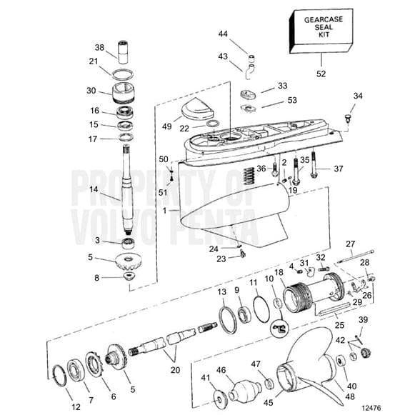 Volvo Penta Not Qualified for Free Shipping Volvo Penta Lower Gear Housing SX Drives #3855431