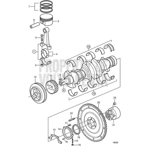 Volvo Penta Qualifies for Free Shipping Volvo Penta Main Bearing Kit #3856731