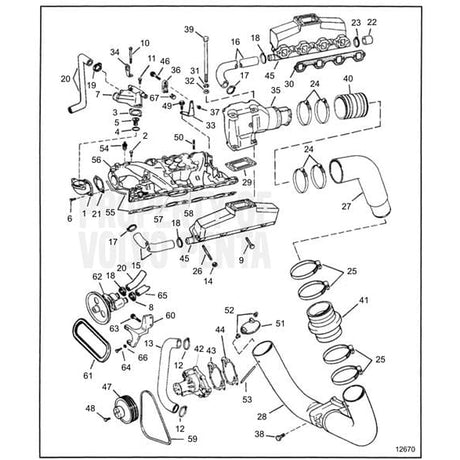 Volvo Penta Qualifies for Free Shipping Volvo Penta Manifold to Head Gasket #3852455