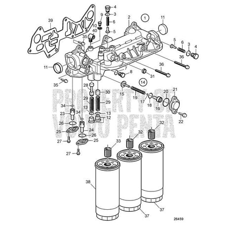 Volvo Penta Qualifies for Free Shipping Volvo Penta Oil Filter Housing #23307298