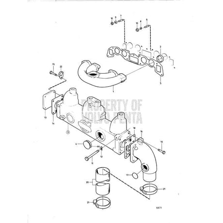 Volvo Penta Qualifies for Free Shipping Volvo Penta Pipe-Exhaust Manifold #824532