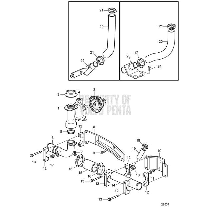 Volvo Penta Qualifies for Free Shipping Volvo Penta Radiator Hose #952974