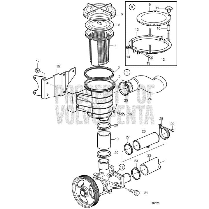 Volvo Penta Qualifies for Free Shipping Volvo Penta Sea Water Filter #21457172