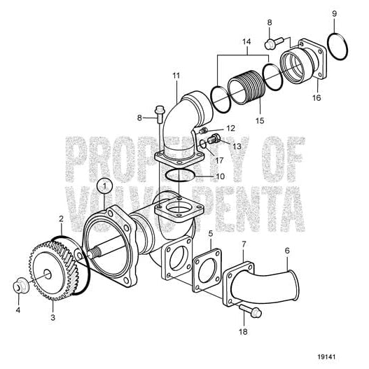 Volvo Penta Qualifies for Free Shipping Volvo Penta Sea Water Pump #3838207