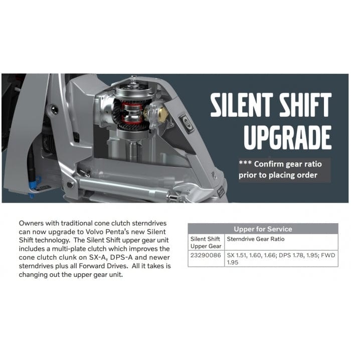Volvo Penta Oversized - Not Qualified for Free Shipping Volvo Penta Silent Shift Upper Drive Unit #23290086
