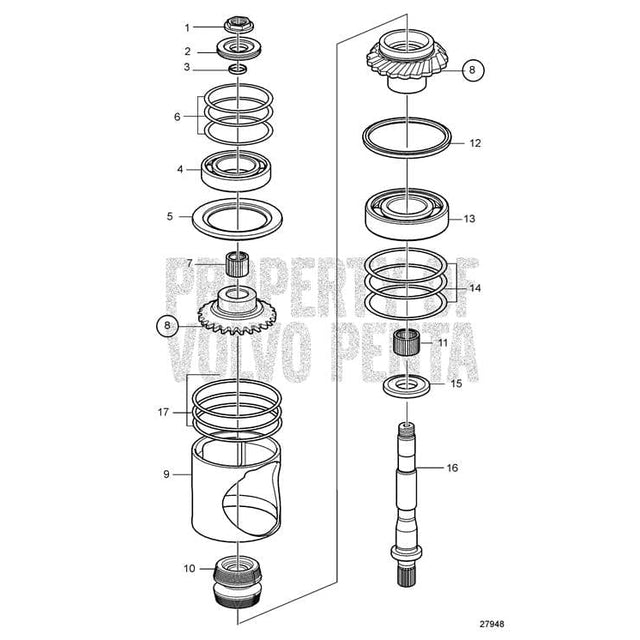 Volvo Penta Qualifies for Free Shipping Volvo Penta Spacer Sleeve #889122