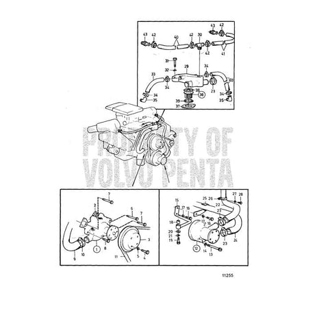 Volvo Penta Qualifies for Free Shipping Volvo Penta T-Nipple #857067