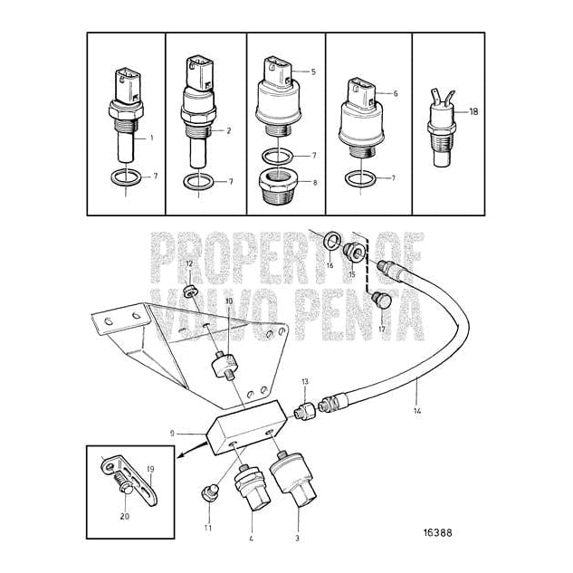 Volvo Penta Qualifies for Free Shipping Volvo Penta Thermo Monitor Sensor #862250