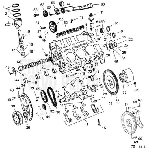 Volvo Penta 3855735 Timing Cover | FirstChoiceMarine.com – First Choice ...