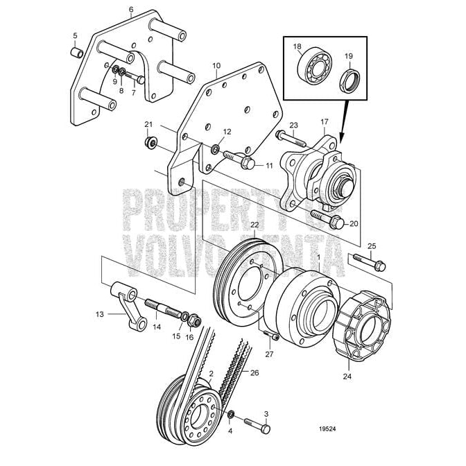 Volvo Penta Qualifies for Free Shipping Volvo Penta V-Belt #966399