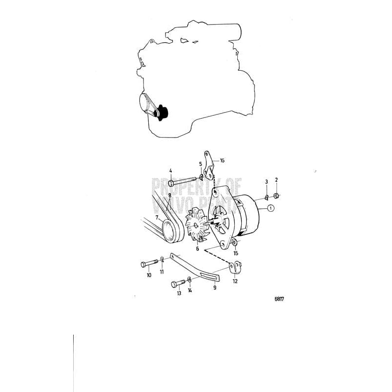 Volvo Penta Qualifies for Free Shipping Volvo Penta V-Belt Set #978556
