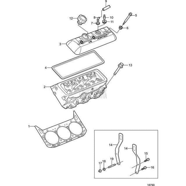 Volvo Penta Qualifies for Free Shipping Volvo Penta Valve Cover #3854948