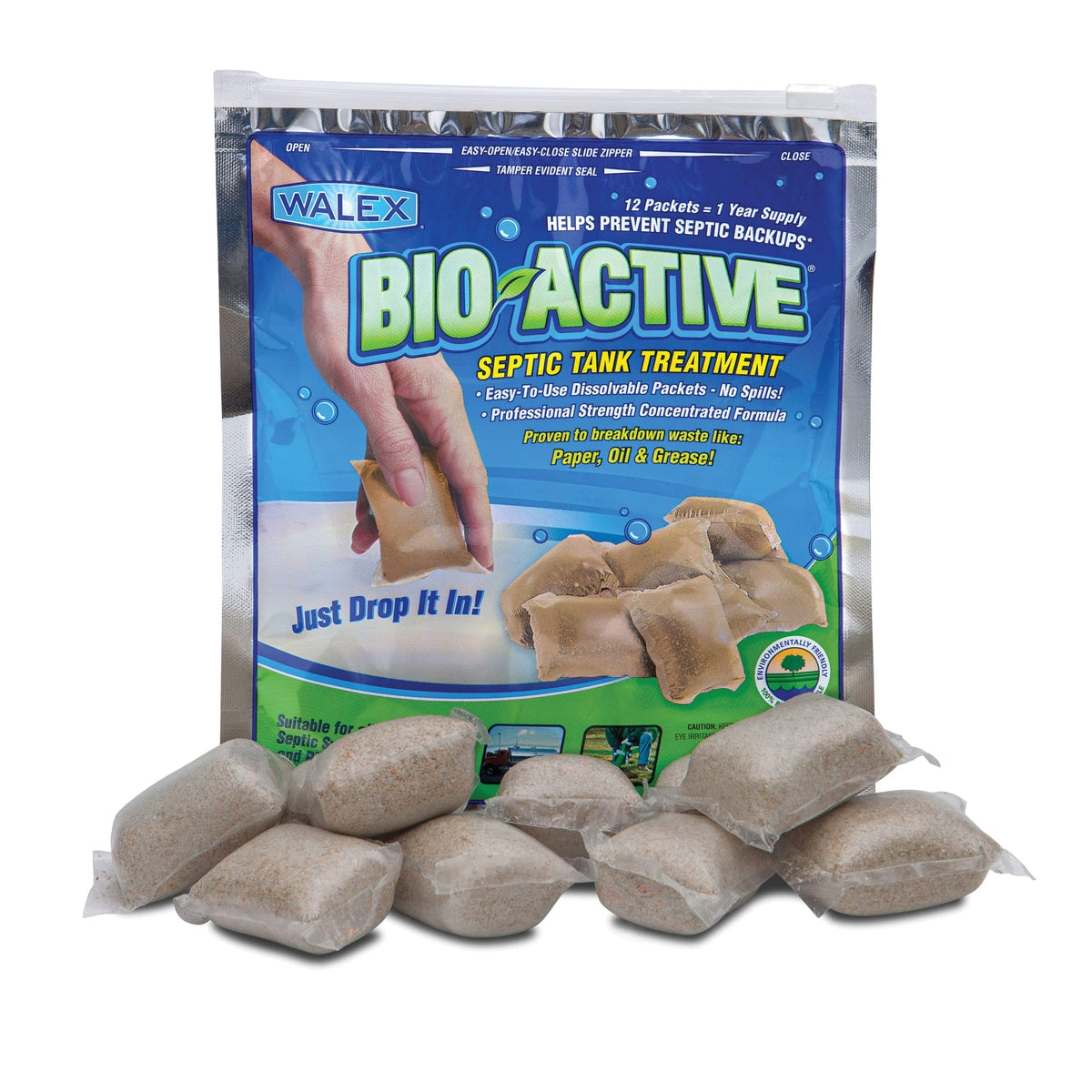 Walex Qualifies for Free Shipping Walex Bio-Active Septic Tank Drop Ins 12-pk #BIO-31112