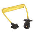 Wesbar Qualifies for Free Shipping Wesbar 7-Way Trailer to 5-Way Flat Coiled Jumper 4' cable #787195