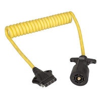 Wesbar Qualifies for Free Shipping Wesbar 7-Way Trailer to 5-Way Flat Coiled Jumper 4' cable #787195