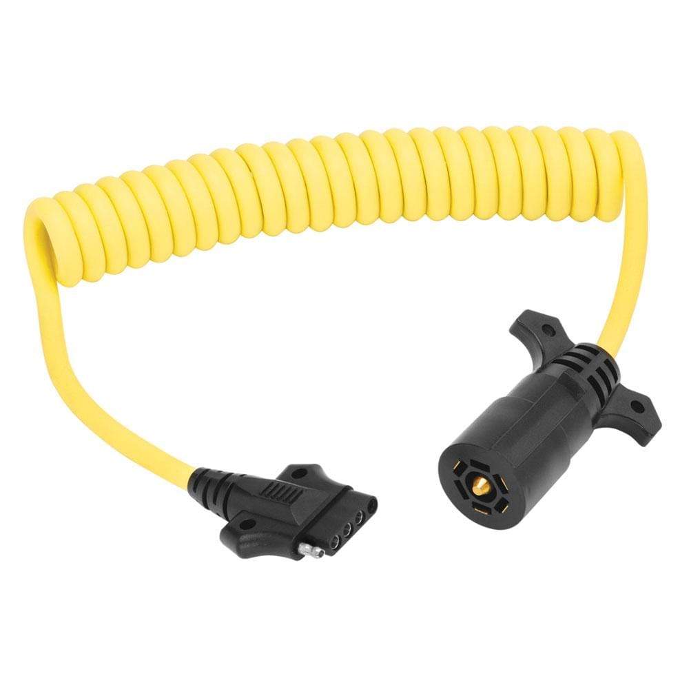 Wesbar Qualifies for Free Shipping Wesbar 7-Way Trailer to 5-Way Flat Coiled Jumper 8' Cable #787196