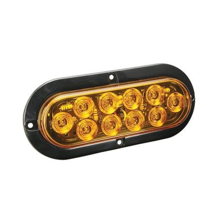 Wesbar Qualifies for Free Shipping Wesbar LED Waterproof 6" Oval Surface Flange Mount Tailights #40-767758