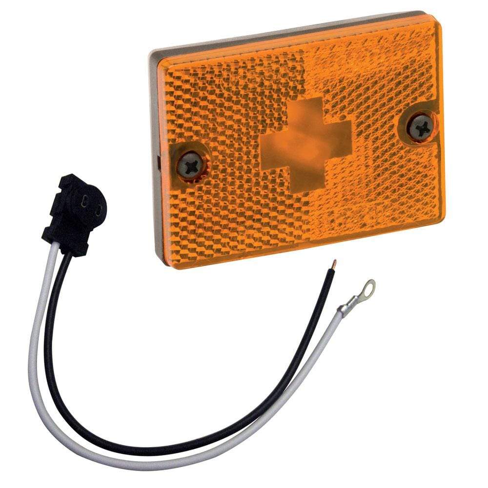 Wesbar Qualifies for Free Shipping Wesbar Side Marker/Clearance Light w/Reflex 18" Pigtail Amber #203117