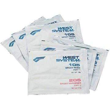 West System Brand Qualifies for Free Shipping West System Brand Resin and Hardner Packets 6 Pack #101-T