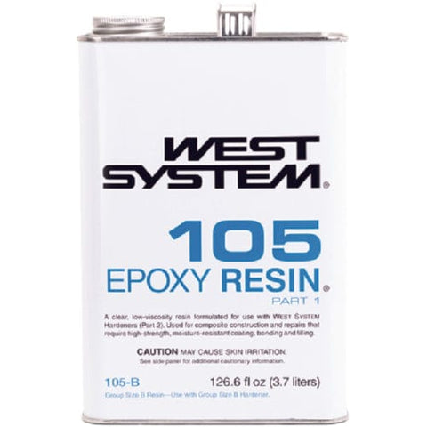 West System Brand Not Qualified for Free Shipping West System Epoxy Resin 4.35 Gallon #105-C