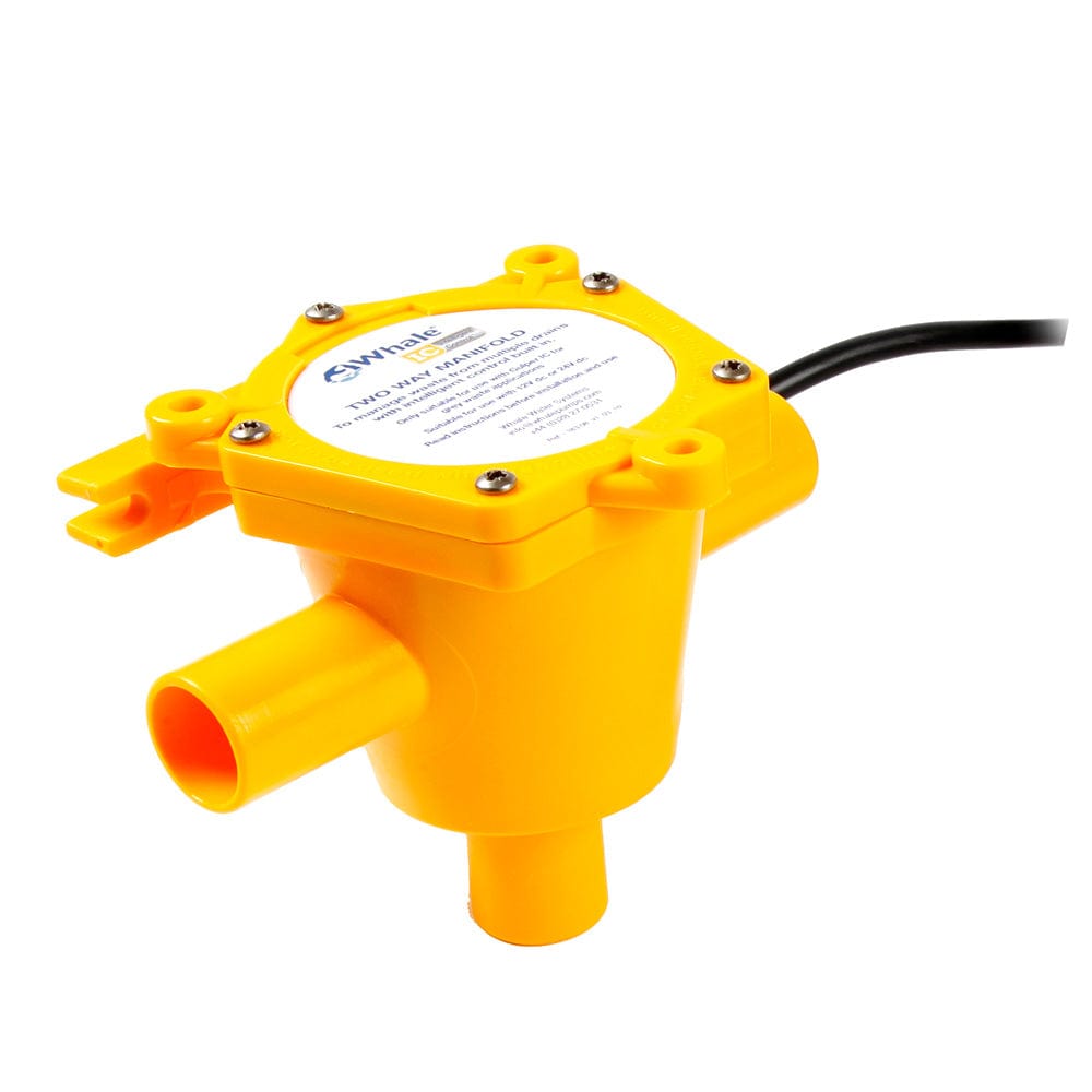 Whale Qualifies for Free Shipping Whale 2-Way Waste Manifold 6' Cable 3/4" Ports #WM1982B