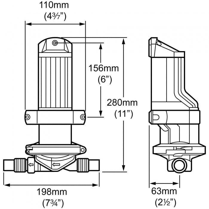 Whale Qualifies for Free Shipping Whale Gulper 320 High Capacity Waste-Bilge Pump 12v #BP2052