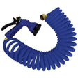 Whitecap Qualifies for Free Shipping Whitecap 15' Blue Coiled Hose with Adjustable Nozzle #P-0440B