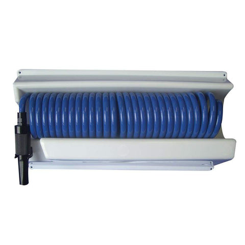 Whitecap Qualifies for Free Shipping Whitecap 25' Blue Coiled Hose with Mounting Case #P-0443