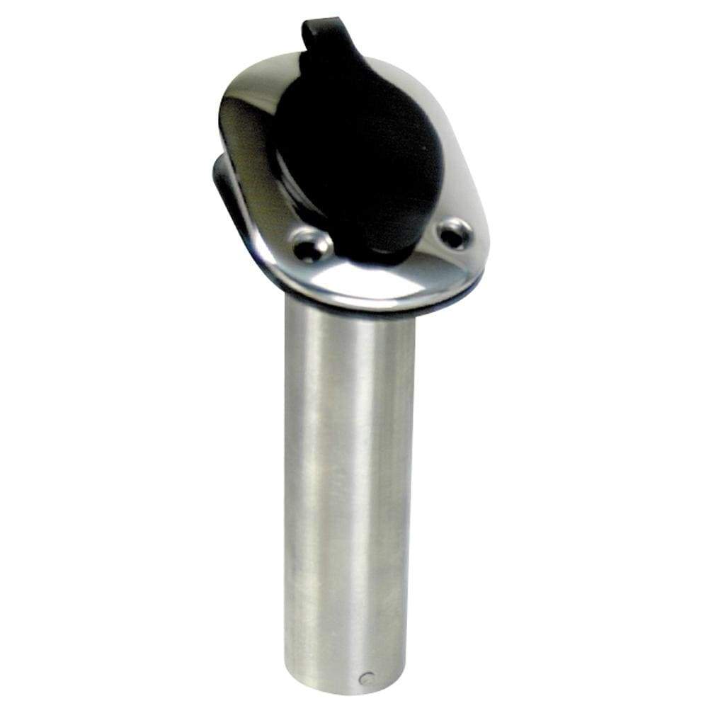 Whitecap Qualifies for Free Shipping Whitecap 30-Degree 304 Stainless Flush-Mount Rod Holder 9-1/4" #S-096B